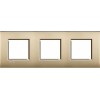 LNE4802M3OF Рамка LivingLight Air Золото матовое 2+2+2 модуля Bticino