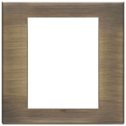 22668.87 Рамка Eikon EXE Античная бронза сатиновая 8-модульная Vimar