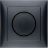 28199949 Поворотный диммер с накладкой и регулирующей кнопкой серия цвет: антрацит S.1 Berker