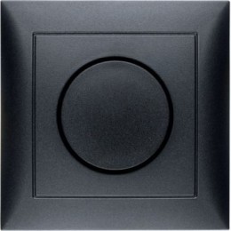 28199949 Поворотный диммер с накладкой и регулирующей кнопкой серия цвет: антрацит S.1 Berker