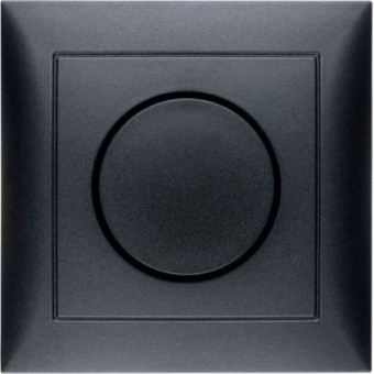 28199949 Поворотный диммер с накладкой и регулирующей кнопкой серия цвет: антрацит S.1 Berker