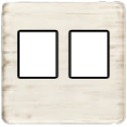 FD04318BD-M Монтажная плата для 2-х инф. разъемов RJ-45 черный, цвет White Decape FEDE