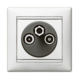 774435 Valena Розетка TV- FM-SAT единственная 5-2400 МГц 1,5 дБ Legrand