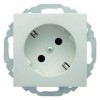 47278989 Штепсельная розетка SCHUKO 45° цвет: полярная белизна, с блеском S.1/B.3/B.7 Glas Berker