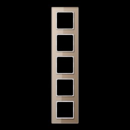 AC585GLCH Рамка A Creation Шампань 5-постовая Jung