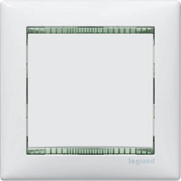 774461 Рамка Valena Белый кристалл 1-постовая Legrand