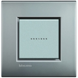 LNE4802NK Рамка LivingLight Air Никель матовый 2-модульная Bticino