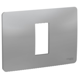 NU210130 Рамка Unica Modular Алюминий 1-постовая Schneider Electric