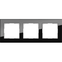 WL01-Frame-03 Рамка на 3 поста (черный) Favorit Werkel a031799