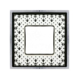 FD01341NECB Рамка Vintage Porcelain Черный / Хром 1-постовая Fede