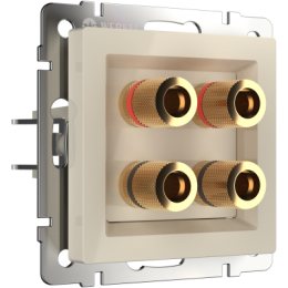 WL03-AUDIOx4 ivory Акустическая розетка (слоновая кость) Antik Werkel a030808