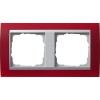 021292 Рамка Event Красный / Алюминий 2-постовая Gira
