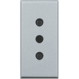 HC4113 Axolute Розетка 2К+З, 10 А 250 В~ , с заземляющими контактами, 4 мм Bticino