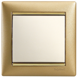 770301 Рамка Valena Золото матовое 1-постовая Legrand