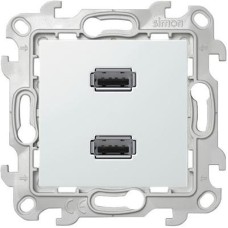 2411090-030 Коннектор 2хUSB, бел Simon 24 2411090-030 Коннектор 2хUSB, бел Simon 24