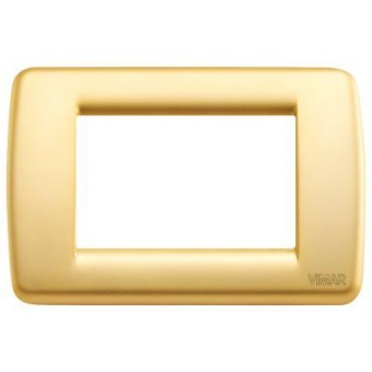 16753.33 Рамка Idea Rondo Золото матовое 3-модульная Vimar