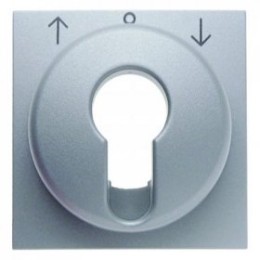 15061404 Центральная панель для жалюзийного замочного выключателя/кнопки цвет: алюминий, матовый B.1/B.7 Glas Berker