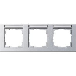 109325 Рамка E2 Алюминий 3-постовая Gira