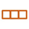 CD583O Рамка CD 500 Оранжевый 3-постовая Jung