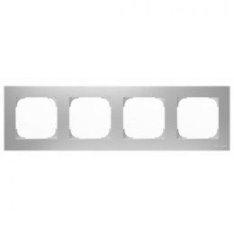 8574 PL Рамка Sky Серебристый алюминий 4-постовая ABB