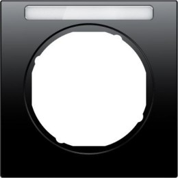 10112235 Рамка с полем для надписей R.3 Черный с блеском 1-постовая Berker