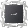 2411094-038 Коннектор HDMI 1.4, графит Simon 24