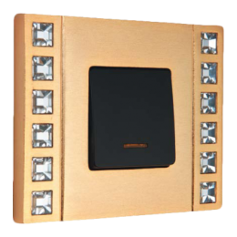 FD01261OR Рамка Crystal De Luxe Золото 1-постовая Fede