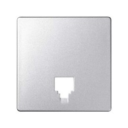 82062-93 Накладка на телефонную розетку RJ-11, RJ-12, S82 Detail, алюминий Simon