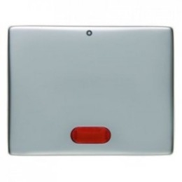 14180004 Клавиша с красной линзой и надписью "0" цвет: нержавеющая сталь Arsys Berker