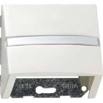087040 Накладка с опорной пластиной для розеток средств связи Белый Gira S-color