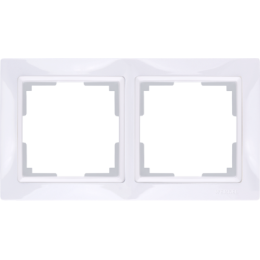 WL03-Frame-02 Рамка на 2 поста (белый, basic) Snabb basic Werkel a036626
