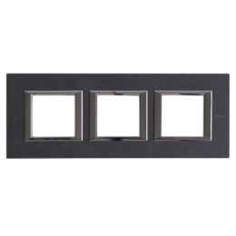 HA4802M3HRLV Рамка Axolute Квадрат Ардезия 2+2+2 модуля Bticino