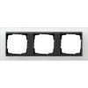 021324 Рамка Event Белый / Черный 3-постовая Gira