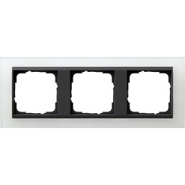 021324 Рамка Event Белый / Черный 3-постовая Gira