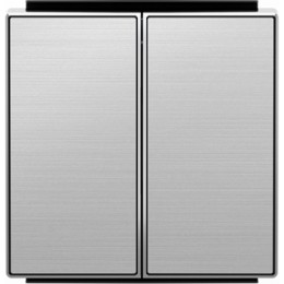 8542 AI Клавиша для 2-клавишного механизма выключатель+переключатель арт.8142, серия SKY, цвет нержавеющая сталь, ABB