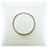 28198982 Поворотный диммер с накладкой и регулирующей кнопкой серия цвет: белый, с блеском S.1 Berker