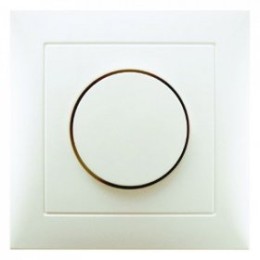 28198982 Поворотный диммер с накладкой и регулирующей кнопкой серия цвет: белый, с блеском S.1 Berker