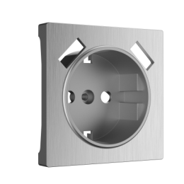 WL09-USB-CP Накладка  для розетки USB (cеребряный рифленый) Antik Werkel a037011