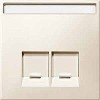 MTN466644 Центр.плата для розетки schneider electric,2п бежевый Merten