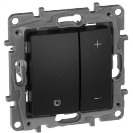 672618 Светорегулятор нажимной - Etika - 400 Вт - антрацит Legrand