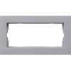1002255 Рамка установочная для монтажа заподлицо E2 Алюминий 2-постовая Gira