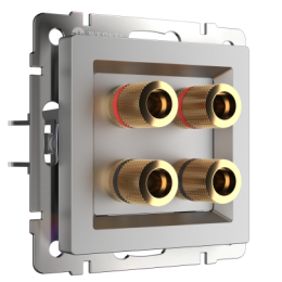 WL06-AUDIOx4 Акустическая розетка (серебряный) Antik Werkel a030816