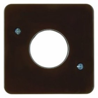 153001 Центральная панель для нажимной кнопки и светового сигнала Е10 цвет: коричневый, с блеском Влагозащищенный скрытый монтаж IP44 Berker