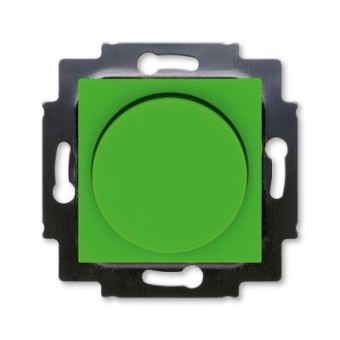 Светорегулятор ABB Levit поворотно-нажимной 60-600 Вт R зелёный / дымчатый чёрный 3294H-A02247 67W 2CHH942247A6067
