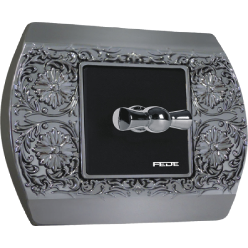 FD01421GR Рамка Sanremo Графит 1-постовая Fede