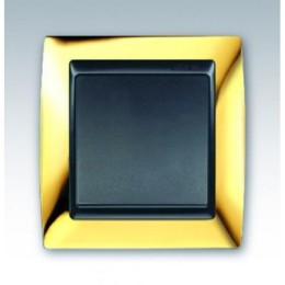 82814-66 Рамка декоративная, 1 пост, Simon 82, золото-графит