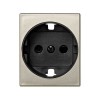 82041-54 Накладка с защитными шторками на розетку с заземлением, широкий модуль, S82C, шампань Simon