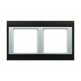 AP582GCRWW Рамка A Plus Хром / Белый 2-постовая Jung