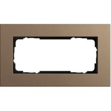 1002221 Рамка без перегородки Esprit Linoleum-Multiplex Светло-коричневый 2-постовая Gira 1002221 Рамка без перегородки Esprit Linoleum-Multiplex Светло-коричневый 2-постовая Gira