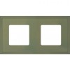 FD01602GO Рамка New Marco Green olive 2-постовая Fede
